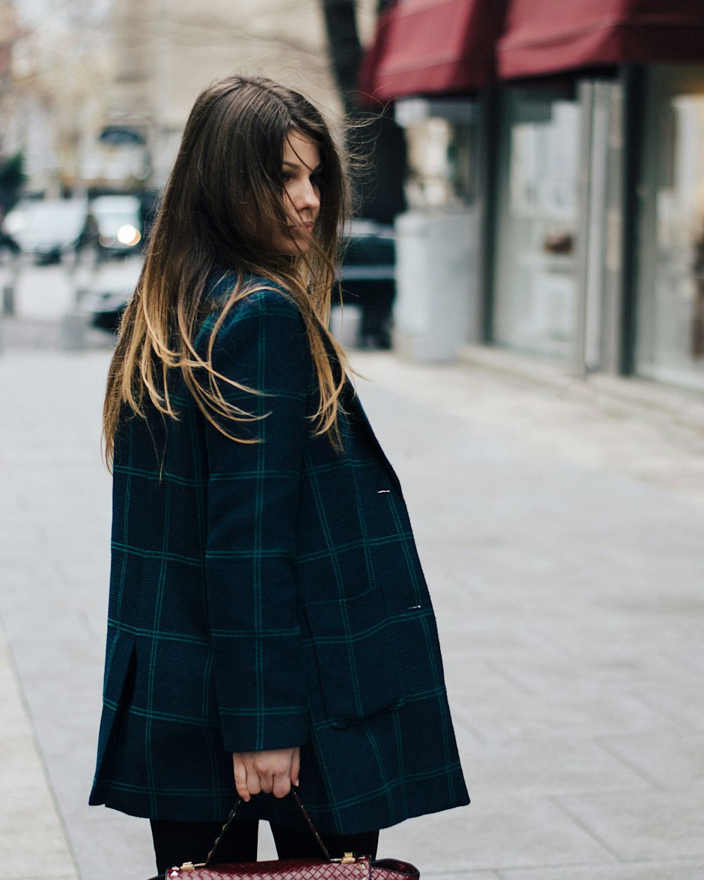 Ekose Oversize Ceket